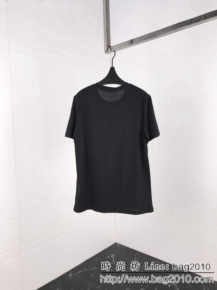 GVC紀梵希 19早春新款 火焰圖案 雙股絲光棉 男款短袖 ydi1540
